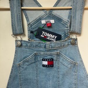 Tommy Hilfiger Light Blue Oversized Denim Overalls